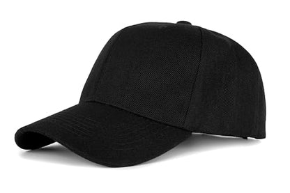 Edoneery Baseball Cap for Men and Women, Low Profile Washed Cotton Dad Hat - color: Black-2