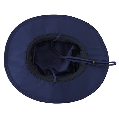 Connectyle Men's Breathable UPF 50+ Sun Hat Packable UV Protection Bucket Hat for Fishing Hiking Camping Safari Beach Golf - color: Navy Blue