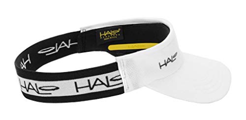 Halo Headband Sweatband Race Visor - color: White, size: Small-Medium