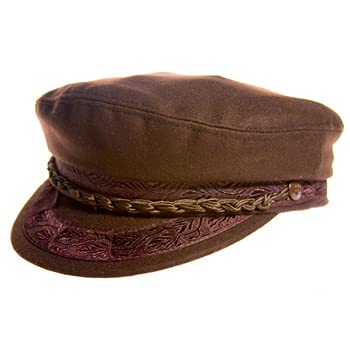 Aegean Authentic Greek Fisherman's Cap - Wool - Brown - 7 1/8 - (21 1/2 Inches - 57 cm)