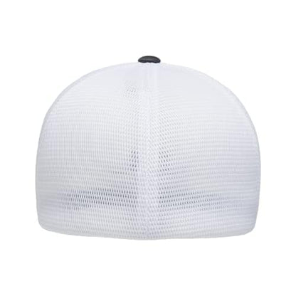 Flexfit Melange Unipanel Trucker Cap - color: Charcoal/White, size: Large-X-Large