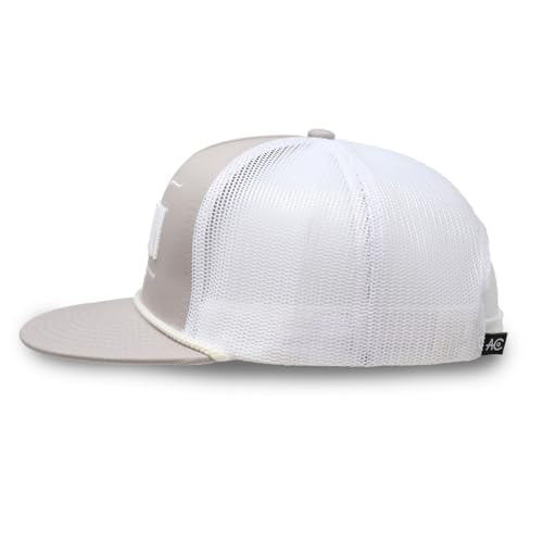 Longhorn Adjustable Snapback Western Hat - color: Grey/White