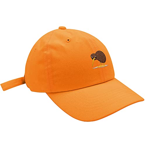 JPAK Kiwi Bird Baseball Cap Embroidered Cotton Dad Hat - Funny - color: Orange