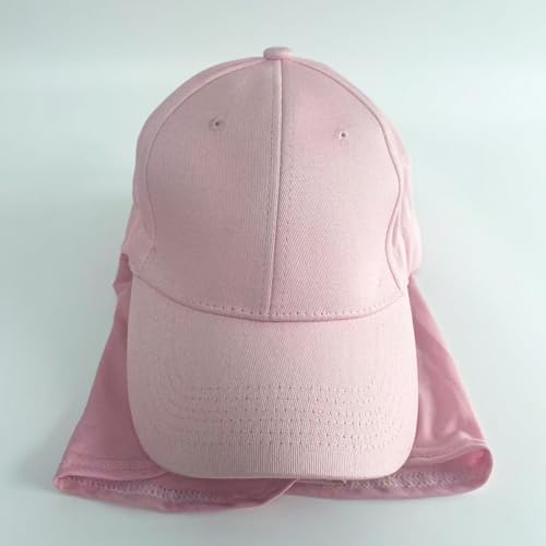 One-Piece Hijab Baseball Cap for Women Quick Dry Sun Hat Outdoor Headscarf - color: Pink