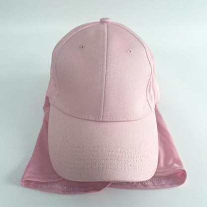 One-Piece Hijab Baseball Cap for Women Quick Dry Sun Hat Outdoor Headscarf - color: Pink