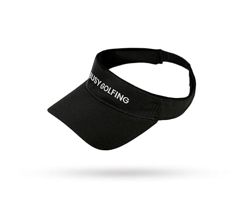 Glove It April Golf Visor – Lightweight Breathable Sun Visor for Golfers – Adjustable Fit for Men & Women - color: Black/White