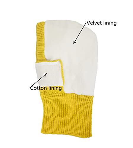 Baby Winter Hat Scarf Set, Unisex Infant Toddler Kids Hat Scarf - color: Yellow Bear, size: 1-3T