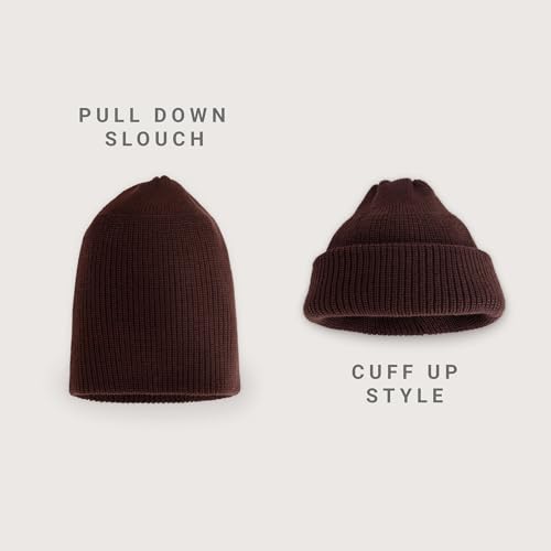 Fisherman Beanie Cuffed Knit Winter Hat Trawler Sailor Watch Cap Men Women - color: Classic (Purple)