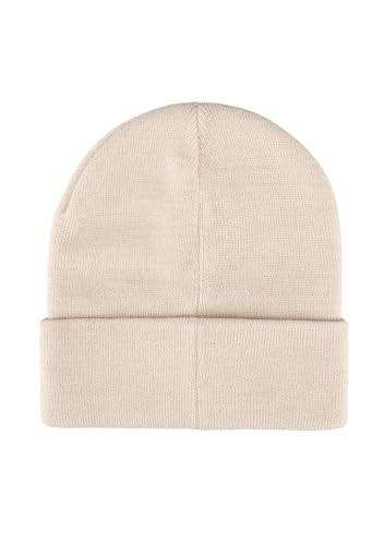 Levi's Mens All-Season Hero Beanie Soft Knit Cuffed Winter Hat, Warm & Comfortable Everyday Style - color: Cream Red Tab