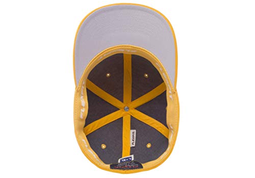 Flexfit Men's Athletic Baseball Fitted Cap - color: Gold, size: Large-X-Large