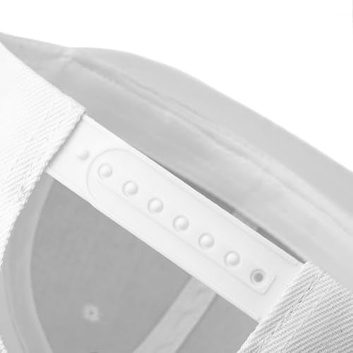 Snapback Hat Flat Bill Visor Hats Adjustable Hip Hop Baseball Cap for Women Men - color: White