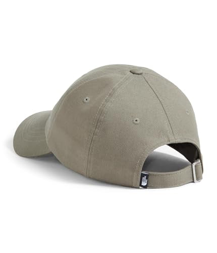 The North Face Norm Baseball Hat | Shallow Fit Ball Cap with Embroidered Logo, Adjustable Strap Closure & Silver Buckle - color: Clay Grey