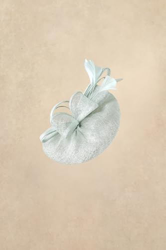 BABEYOND Fascinators Hats for Women Tea Party Glitter Pillbox Hat Derby Hat - color: Light Blue
