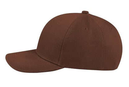 TK Flex Blank Hats, Adjustable Plain Hats, Casual Women's and Men's Hats, Baseball Caps for Patches and Embroidery, 12 Pack - color: Brown