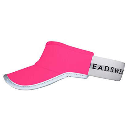 Headsweats Unisex Adult Lightweight Performance Running Reflective Visor - color: Neon Pink