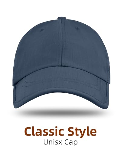 Rosoz Unisex Baseball Cap Vintage UPF 50+ Unstructured Men Women Dad Hat - color: Navy Blue
