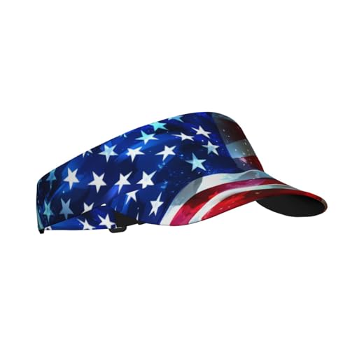 United States 250th Anniversary Hat America Patriotic Visor Caps for Women Men Adjustable Sun Hat - color: American Flag 4