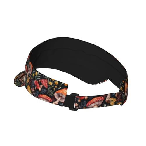 Unisex Adjustable Sports Sun Visor - color: Mushroom
