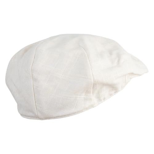 e4Hats.com Men's Linen Summer Ivy Cap - color: Beige, size: Medium-Large
