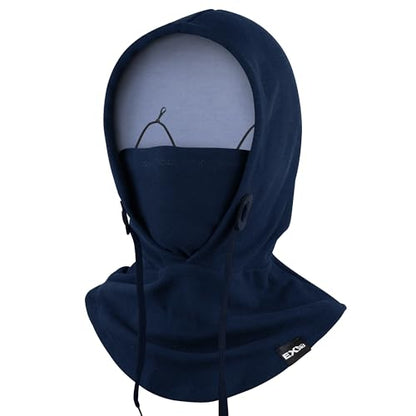 Balaclava Ski Mask, 4-in-1 Warm Adjustable Neck Gaiter for Men Women - color: Dark Blue
