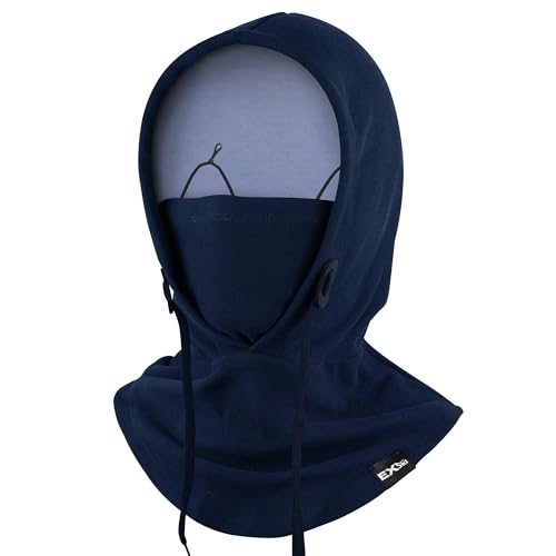 Balaclava Ski Mask, 4-in-1 Warm Adjustable Neck Gaiter for Men Women - color: Dark Blue