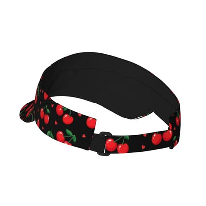 Unisex Adjustable Sports Sun Visor - color: Cherry