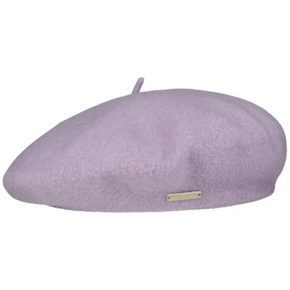 Seeberger Virgin Wool Beret for Women Women - Made in The EU - color: Lilac