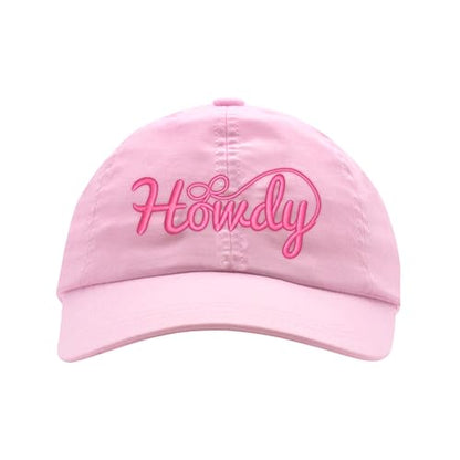 Wee Ones Boys' and Girls' Baseball Caps, Spring and Summer Ready, Stylish and Breathable Kids Hat - color: Pink Howdy, style: Toddlers