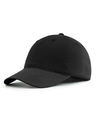 Zylioo XL L Fitted Hats for Men Big Heads, Closed Back Baseball Cap Stretch - color: Black-soft Crown, size: Large