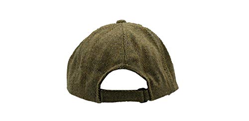 Walker and Hawkes Derby Tweed Shoulden Baseball Cap - color: Light Sage