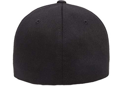 Flexfit Men's Athletic Baseball Fitted Cap - color: Black, size: Small-Medium