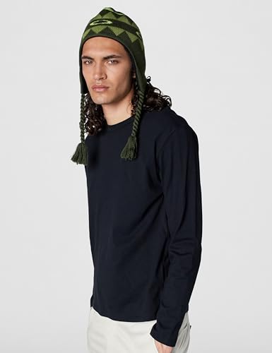 Oakley Men's Nordic Earflap Beanie - color: Fern Norway Pattern, size: Small