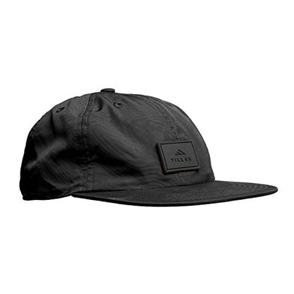 Tillak COHO Six Panel Hat, Kodra Nylon 6 Panel Cap with Snap Closure - color: Black