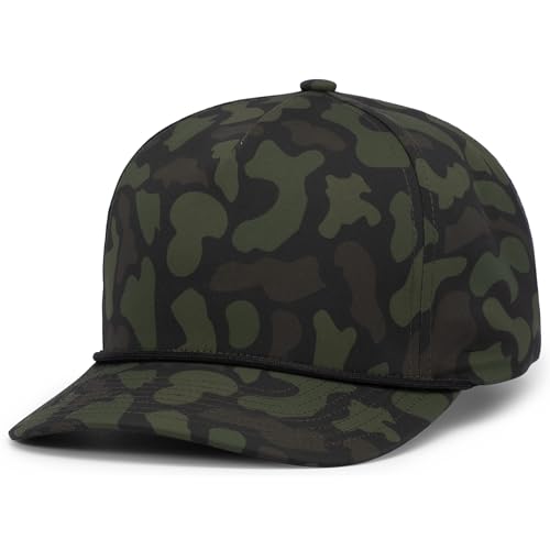 Pacific Headwear Duck Camo 5-Panel Trucker Cap - color: Woodland