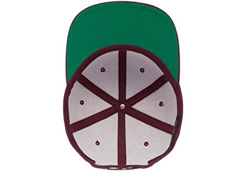 Flexfit Unisex Adult Yp Classics Premium Snapback Cap – 2-Tone - color: Maroon