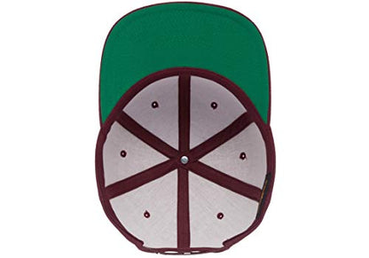 Flexfit Unisex Adult Yp Classics Premium Snapback Cap – 2-Tone - color: Maroon
