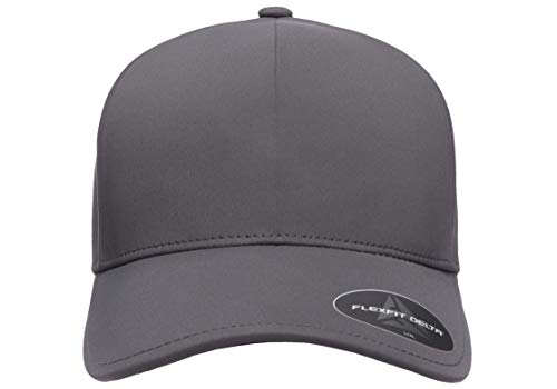 Flexfit Men's Delta Seamless Baseball Cap, Dark Grey, Large-X-Large