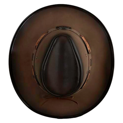 e4Hats.com UPF 50+ Australian Outback Faux Leather Hat - color: Texas Longhorn B, size: Medium