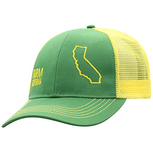 John Deere Farm State Pride Contrast Mesh Back Core Baseball Cap - color: California