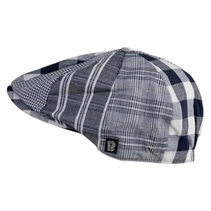 e4Hats.com Big Size 8 Panel Spring Patchwork Newsboy Hat - size: 3X-Large