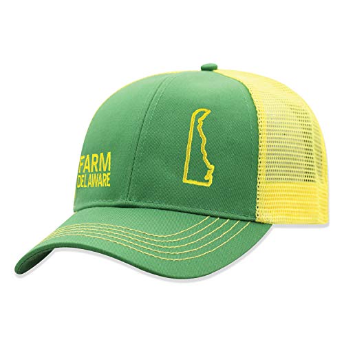 John Deere Farm State Pride Contrast Mesh Back Core Baseball Cap - color: Delaware