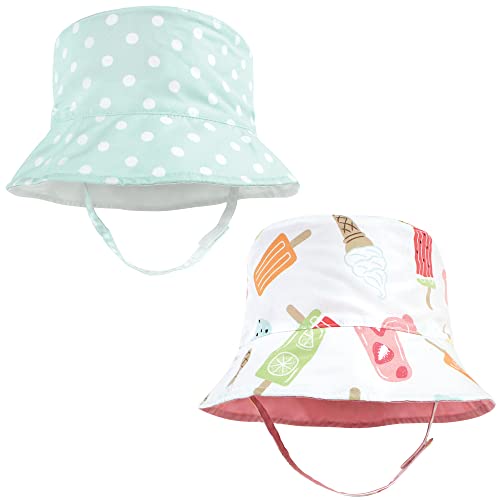 Hudson Baby Baby Hudson Baby Unisex Baby Sun Protection Hat - color: Ice Cream Dot, size: 12-24 Months