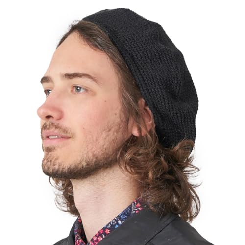 CHARM Knit Tam Hats for Women & Men - color: Black