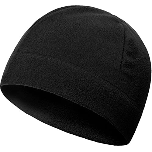 Wild Tribe Synthetic Microfleece Tactical Polartec Watch Cap Fleece Youth Mens Winter Warming Hat Military Skull Cap Beanie - color: Black