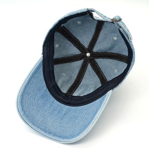 Baseball Cap for Women Men Classic Strapback Hats Adjustable Sun Hat - color: Blue