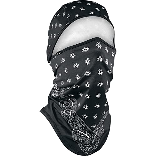 Zanheadgear WB4L114 Convertible Balaclava SportFlex Series Solid Black - color: Black Paisley