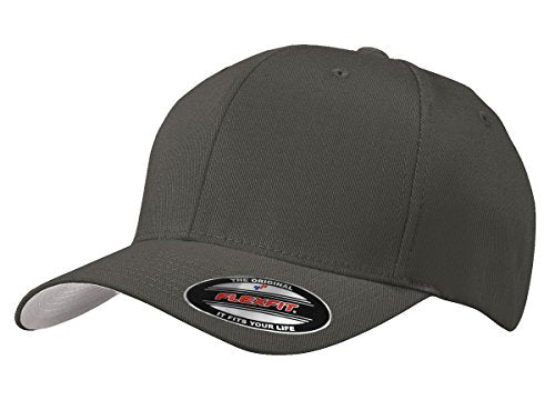 GNB CUSTOM EMBROIDERY LLC Plain 6277 Flex Baseball Men's Athletic Baseball Flex-Baseball Cap. Flex Baseball Baseball Hat. - color: Dark Grey, size: Large-X-Large