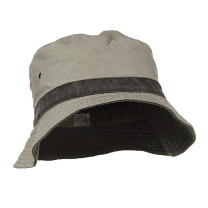 e4Hats.com Big Size Reversible Bucket Hats - color: Putty Black, size: XX-Large-3X-Large