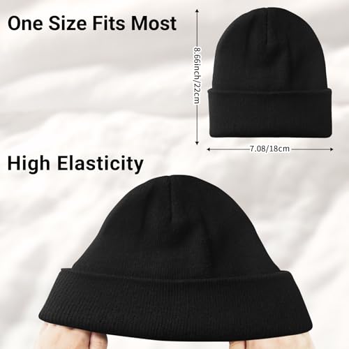 NPQQUAN Beanie for Women Winter Hats for Mens Beanie Cuffed Knit Beanies - color: Brown