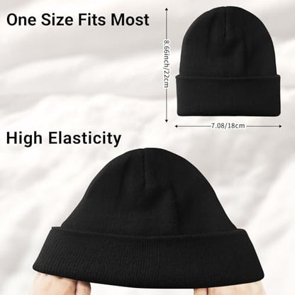 NPQQUAN Beanie for Women Winter Hats for Mens Beanie Cuffed Knit Beanies - color: Pink